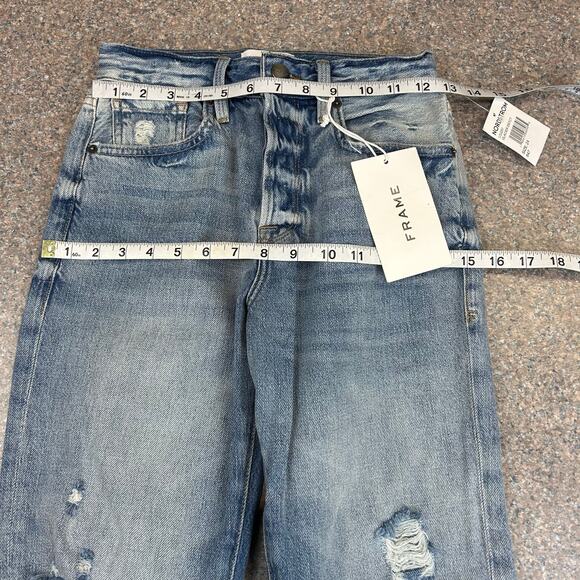 NWT Frame Denim Le Original Straight Leg Distressed Jean 24 - Picture 5 of 6